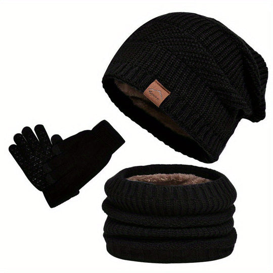 EB - Freizeit Winter Plüsch 3-teiliges Set für Männer
