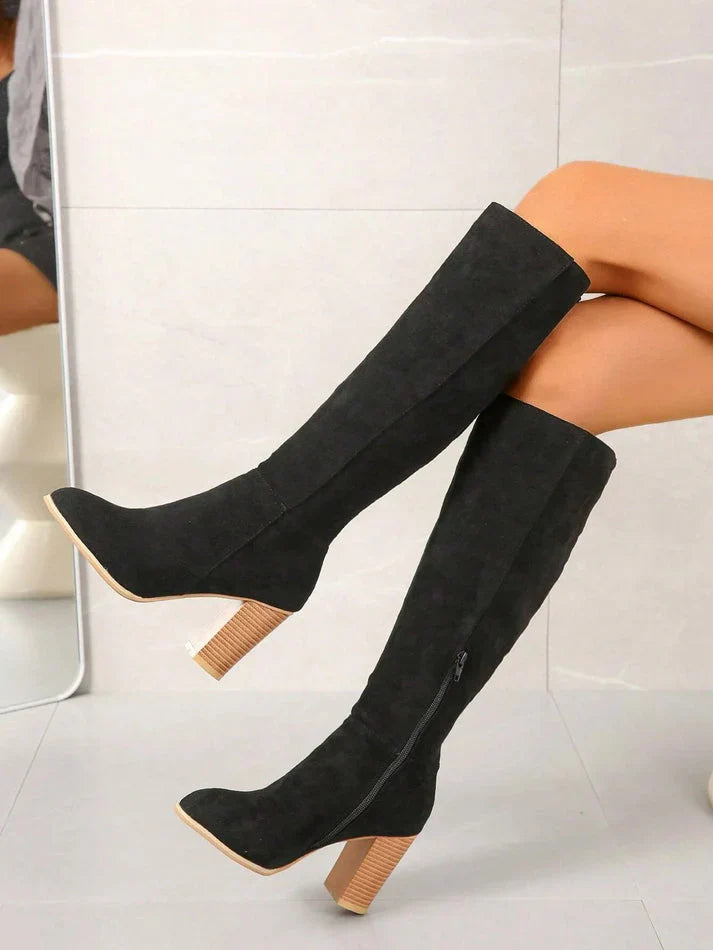 EB | Wild Kniehohe Stiefel mit Absatz