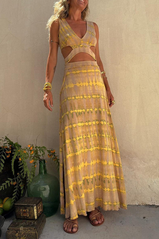 EB | Stretchkleid mit Ausschnitt und Schlitz