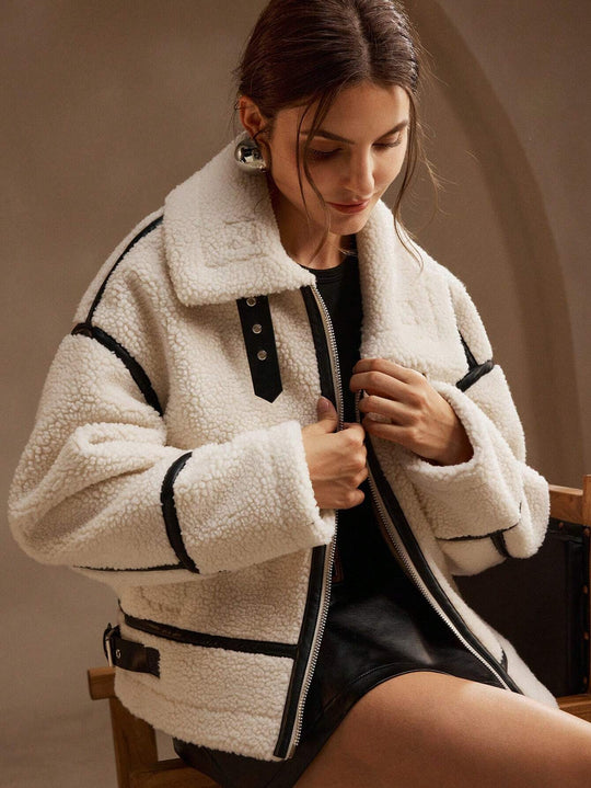 EB | Damen Overized Sherpa Jacke