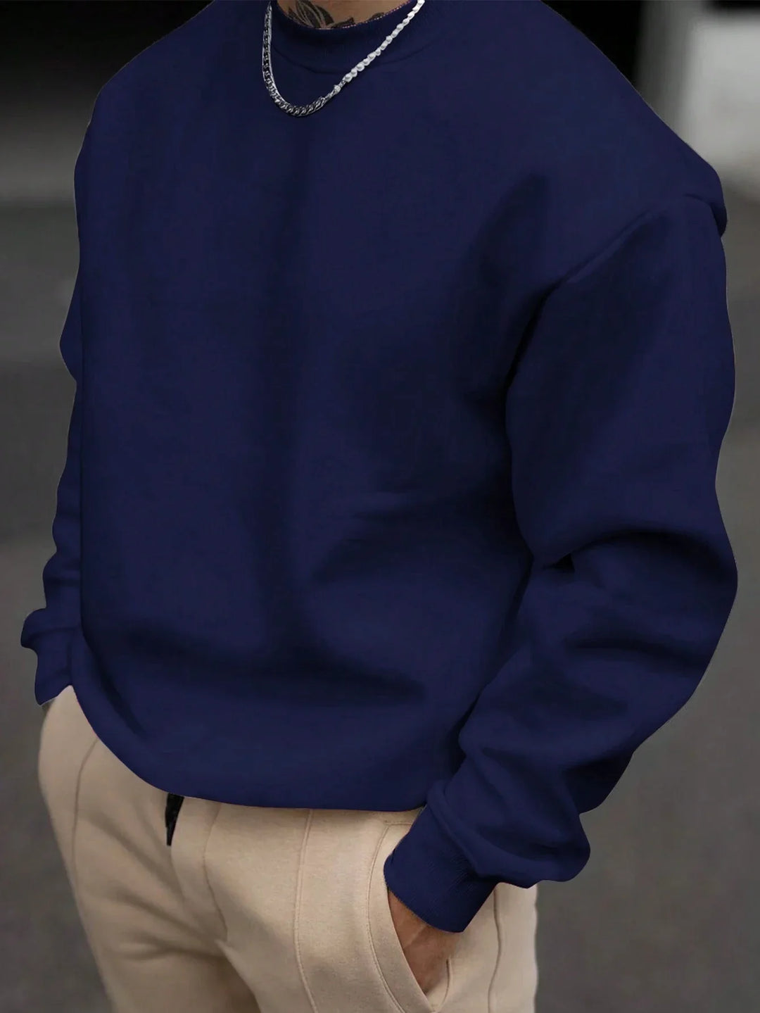 EB | Herren Sweatshirt mit Rundhalsausschnitt