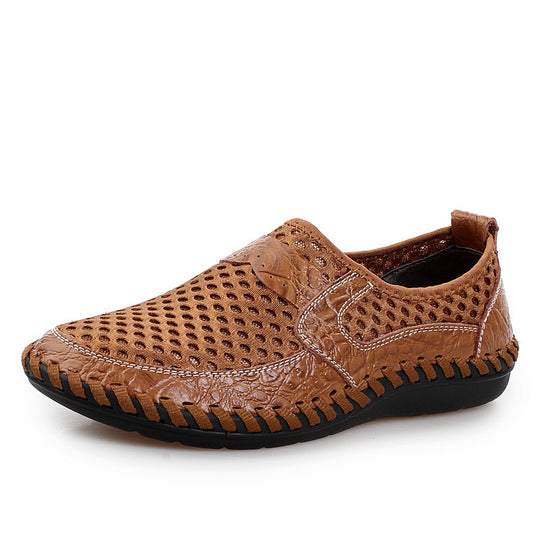 Damen Atmungsaktive Mokassins mit elastischem Einschlupfdesign EB