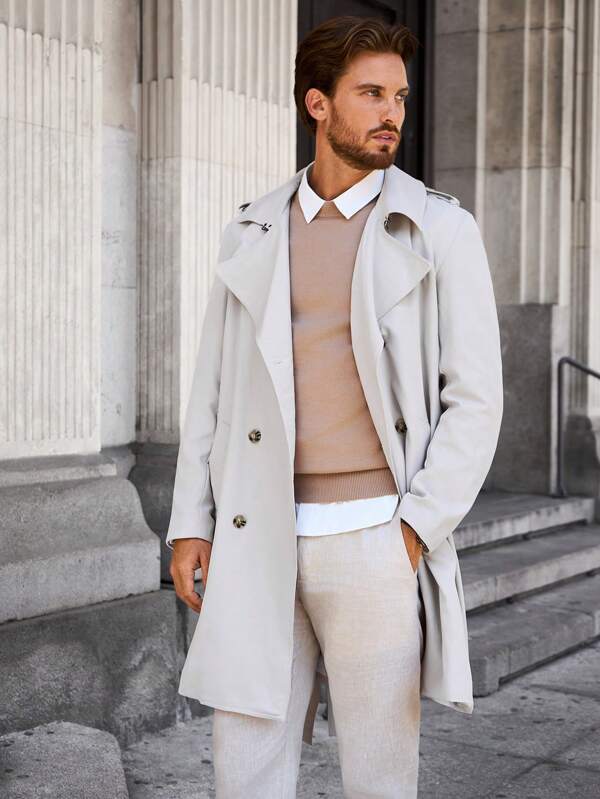 EB | Trendig Trenchcoat für Männer