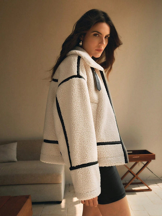 EB | Damen Overized Sherpa Jacke