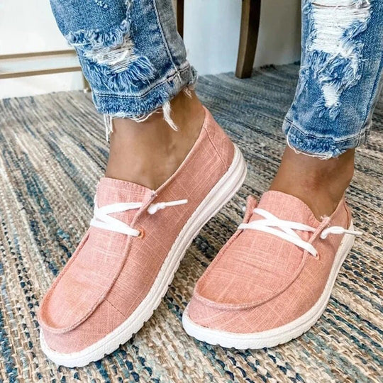 Damen trendige Mokassin Sneakers mit modischem Leopardenmuster EB