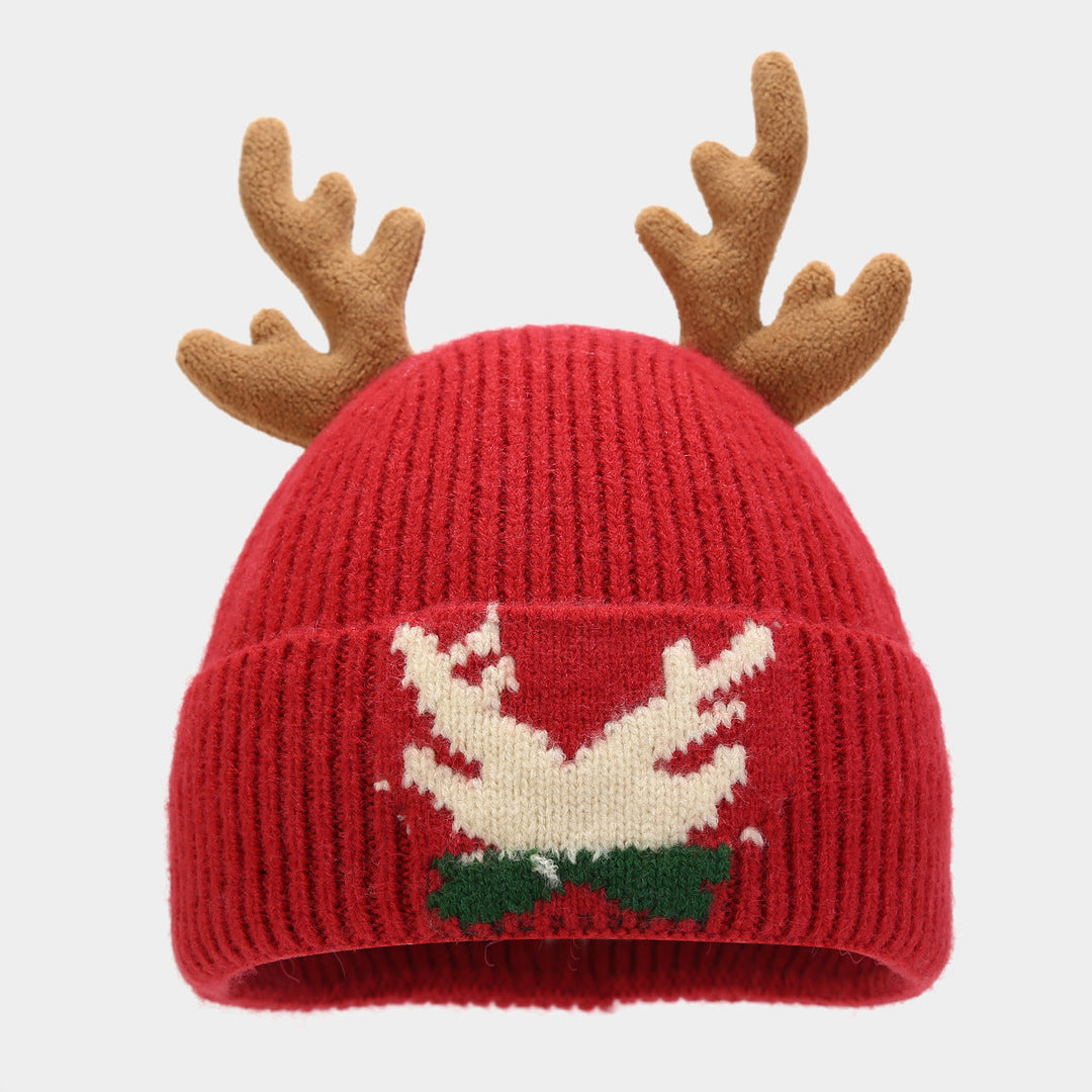 EB | Weihnachtsrentier Geweih Schal Hut Handschuhe Dreiteiliges Set (3 Farben)