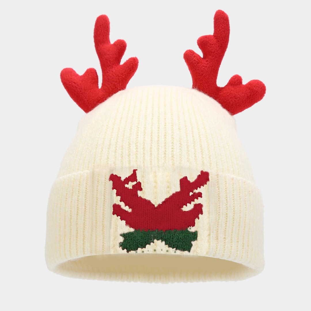 EB | Weihnachtsrentier Geweih Schal Hut Handschuhe Dreiteiliges Set (3 Farben)