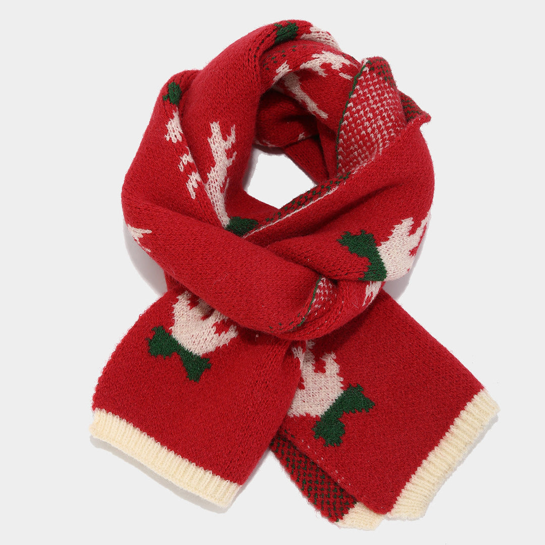 EB | Weihnachtsrentier Geweih Schal Hut Handschuhe Dreiteiliges Set (3 Farben)
