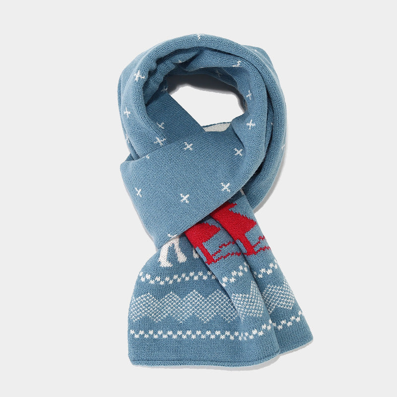 EB | Weihnachtsrentiermuster Muster Mütze Schal Handschuhe Set (6 Farben)