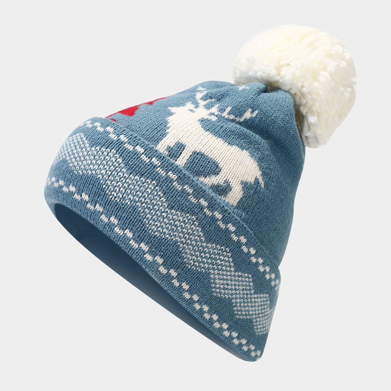 EB | Weihnachtsrentiermuster Muster Mütze Schal Handschuhe Set (6 Farben)