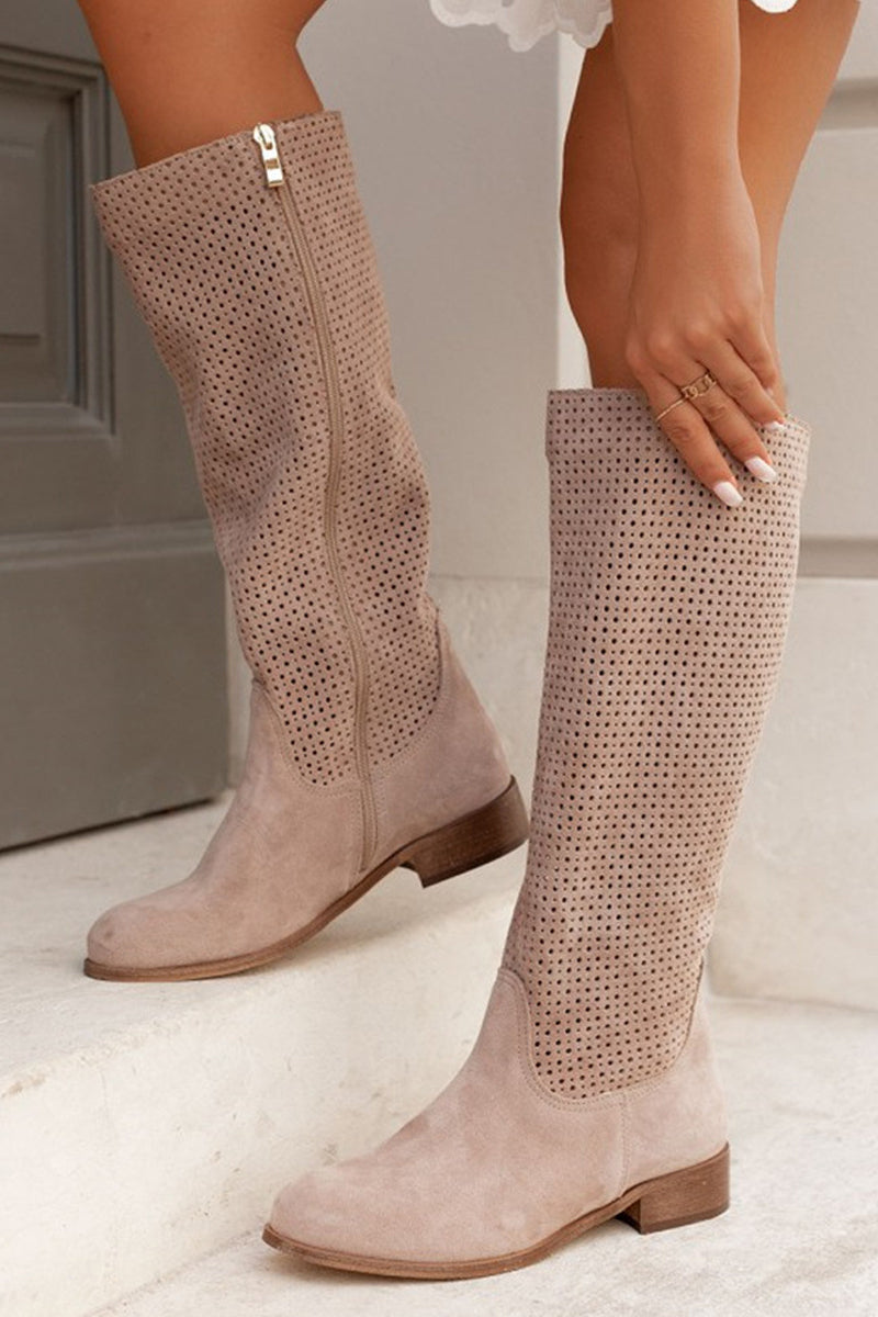 EB | Damenstiefel mit hohem Schaft mit Reißverschluss
