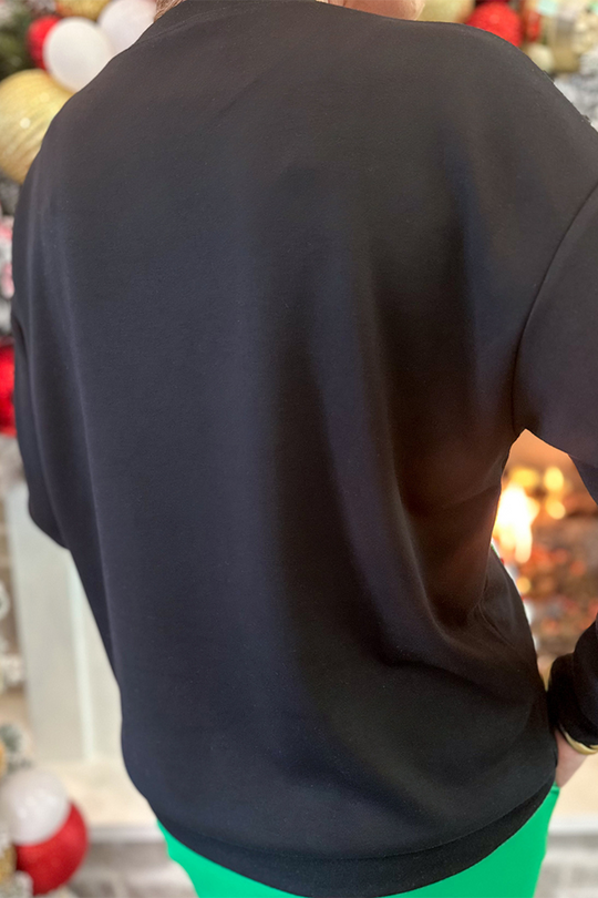 EB | Casual Weihnachtsbaum Pailletten O-Hals Sweats