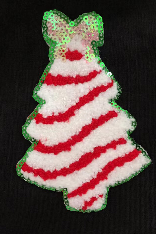 EB | Casual Weihnachtsbaum Pailletten O-Hals Sweats