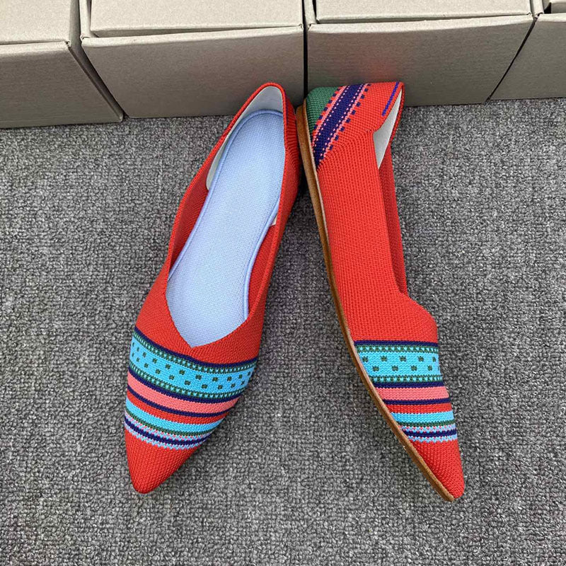 Damen Ballerinas mit modernem Stoffdesign und komfortabler Passform EB