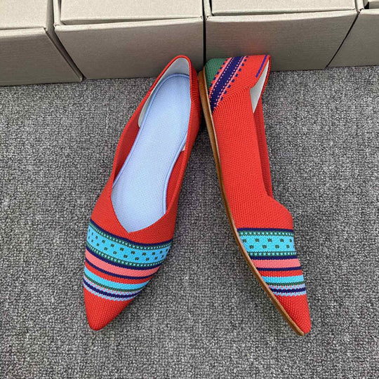 Damen Ballerinas mit modernem Stoffdesign und komfortabler Passform EB
