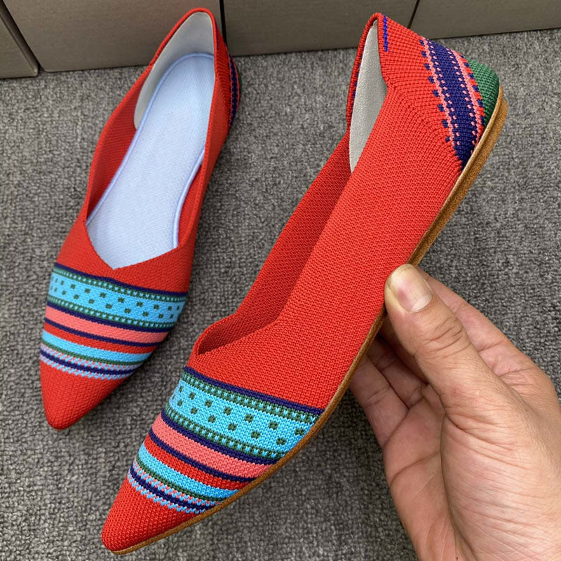 Damen Ballerinas mit modernem Stoffdesign und komfortabler Passform EB
