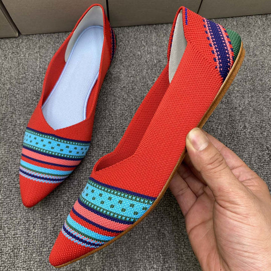 Damen Ballerinas mit modernem Stoffdesign und komfortabler Passform EB