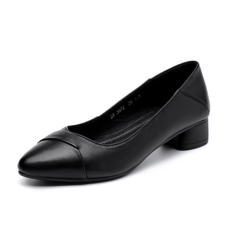 Damen elegante Ballerinas mit komfortabler Absatzhöhe und modischem Knickdesign EB