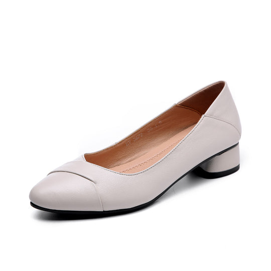Damen elegante Ballerinas mit komfortabler Absatzhöhe und modischem Knickdesign EB