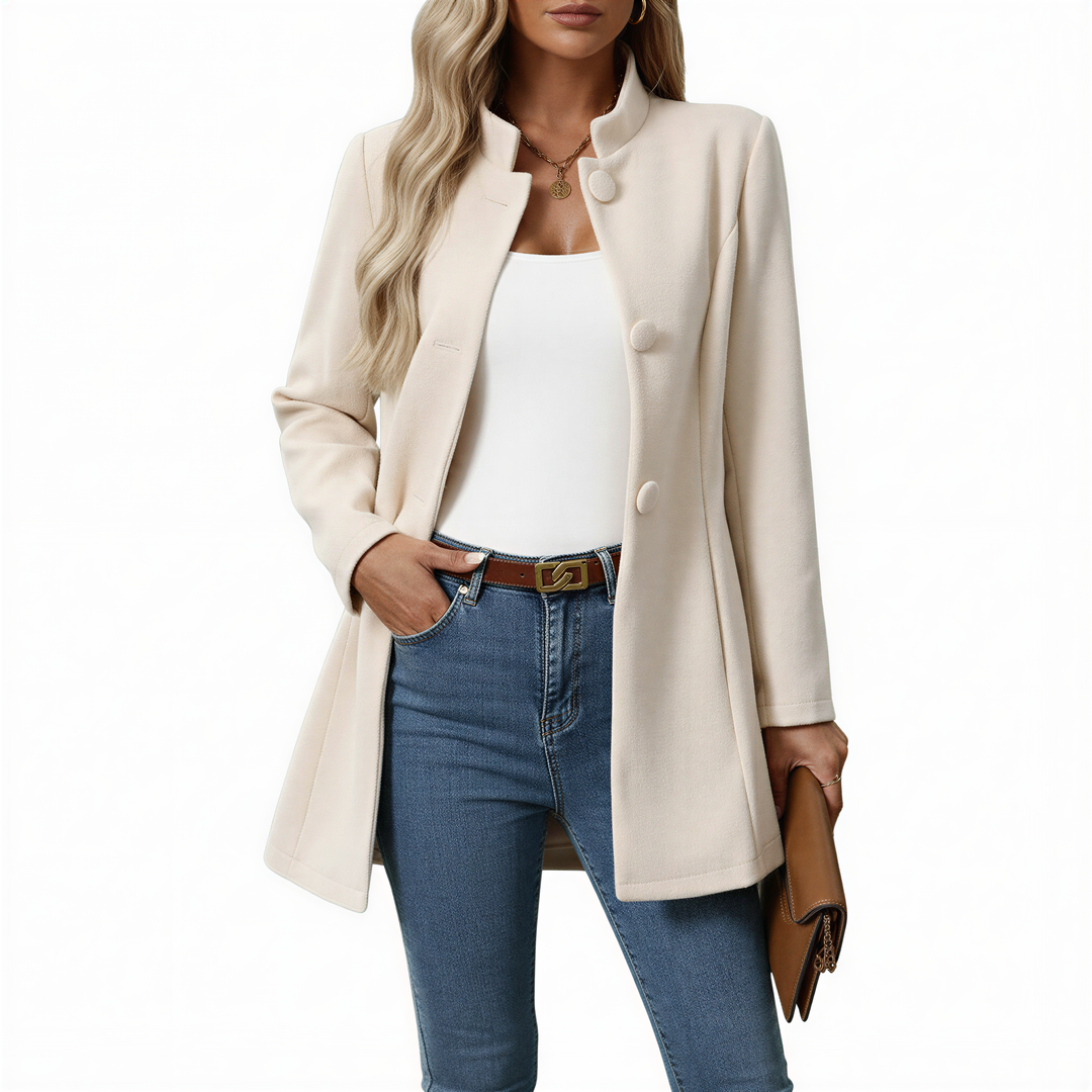 EB | Damen Knopf-down A-Linie Mantel