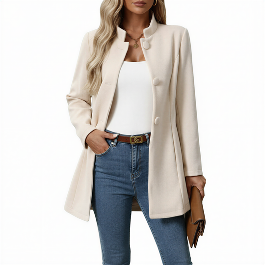 EB | Damen Knopf-down A-Linie Mantel