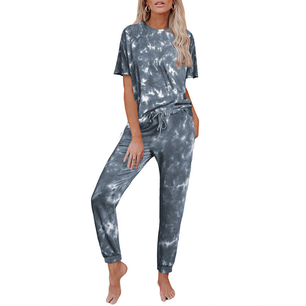 Damen lässiges und modisches Freizeitset im Batik-Stil EB