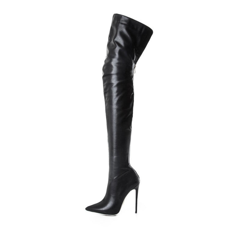 Heidi-Mode | Überknee Stiefel mit Ener Ferse und Reißverschluss