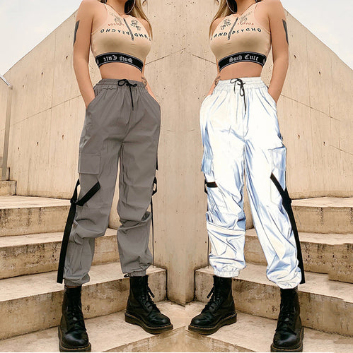 Damen Cargo-Hose mit praktischen Taschen und verstellbarem Bund EB