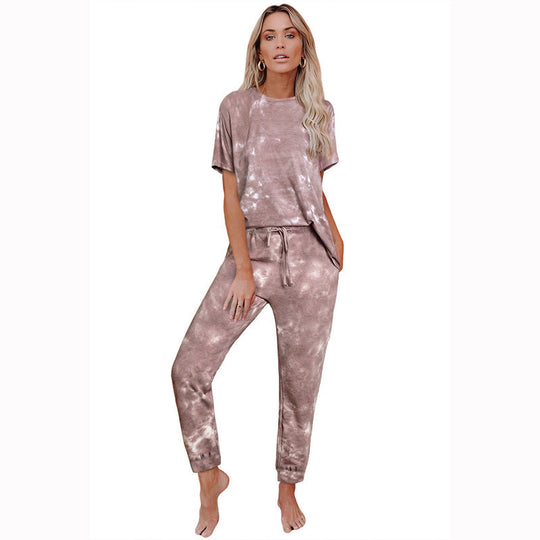 Damen lässiges und modisches Freizeitset im Batik-Stil EB