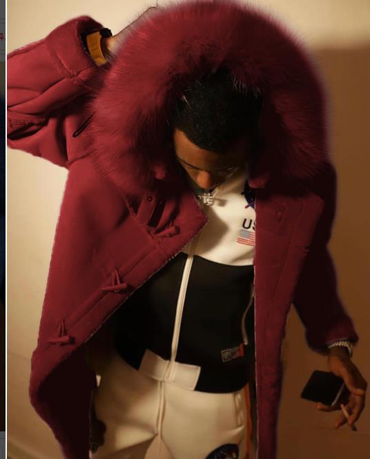 Herren eleganter Parka mit luxuriösem Kunstfellkragen EB