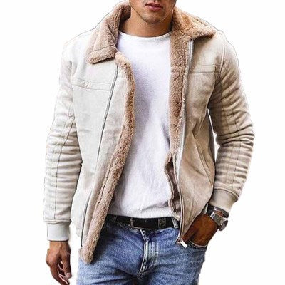 Herrenjacke mit wärmendem Sherpa-Futter EB