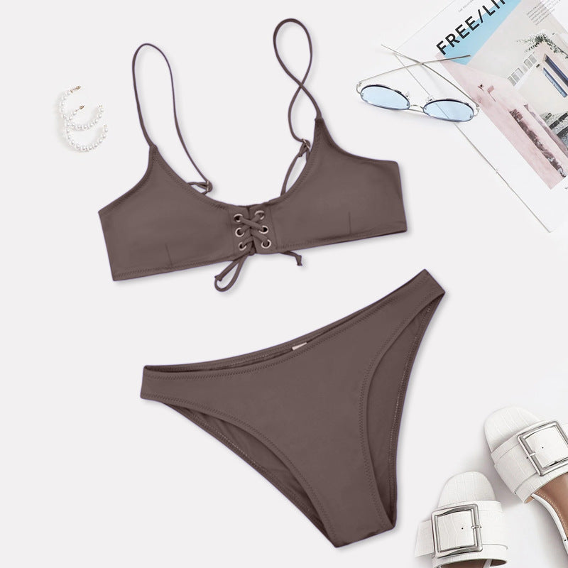 Damen Bikini mit raffiniertem Schnür-Design EB