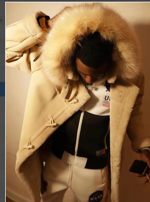 Herren eleganter Parka mit luxuriösem Kunstfellkragen EB