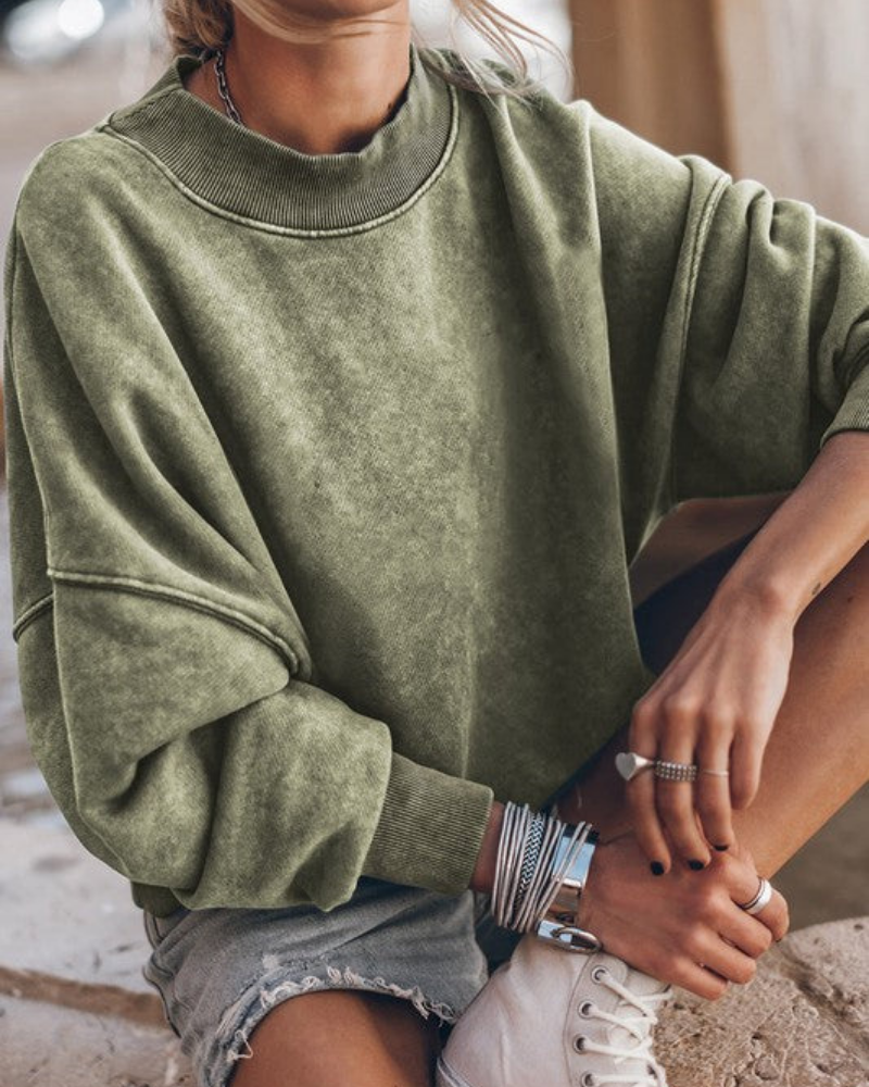 EB | Stilvoller Gebleichter Pullover