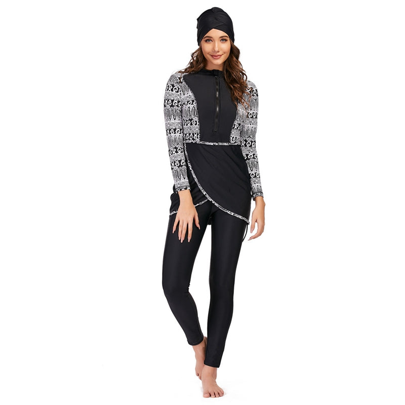 EB | 3 Teile Set Halal Bademode Badeanzug Burkini Badeoutfit