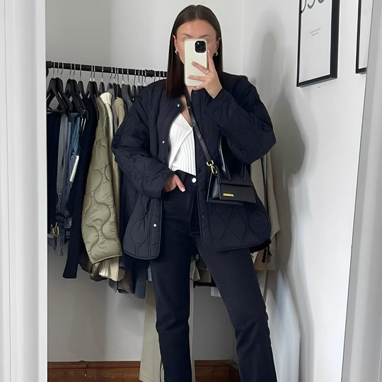 EB | Stylische, lockere, einreihige Jacke für Frauen