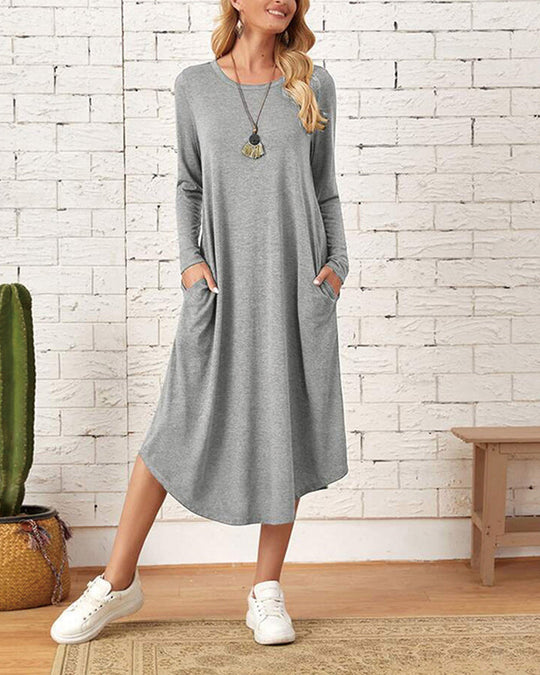EB | Lockeres Kleid mit Taschen