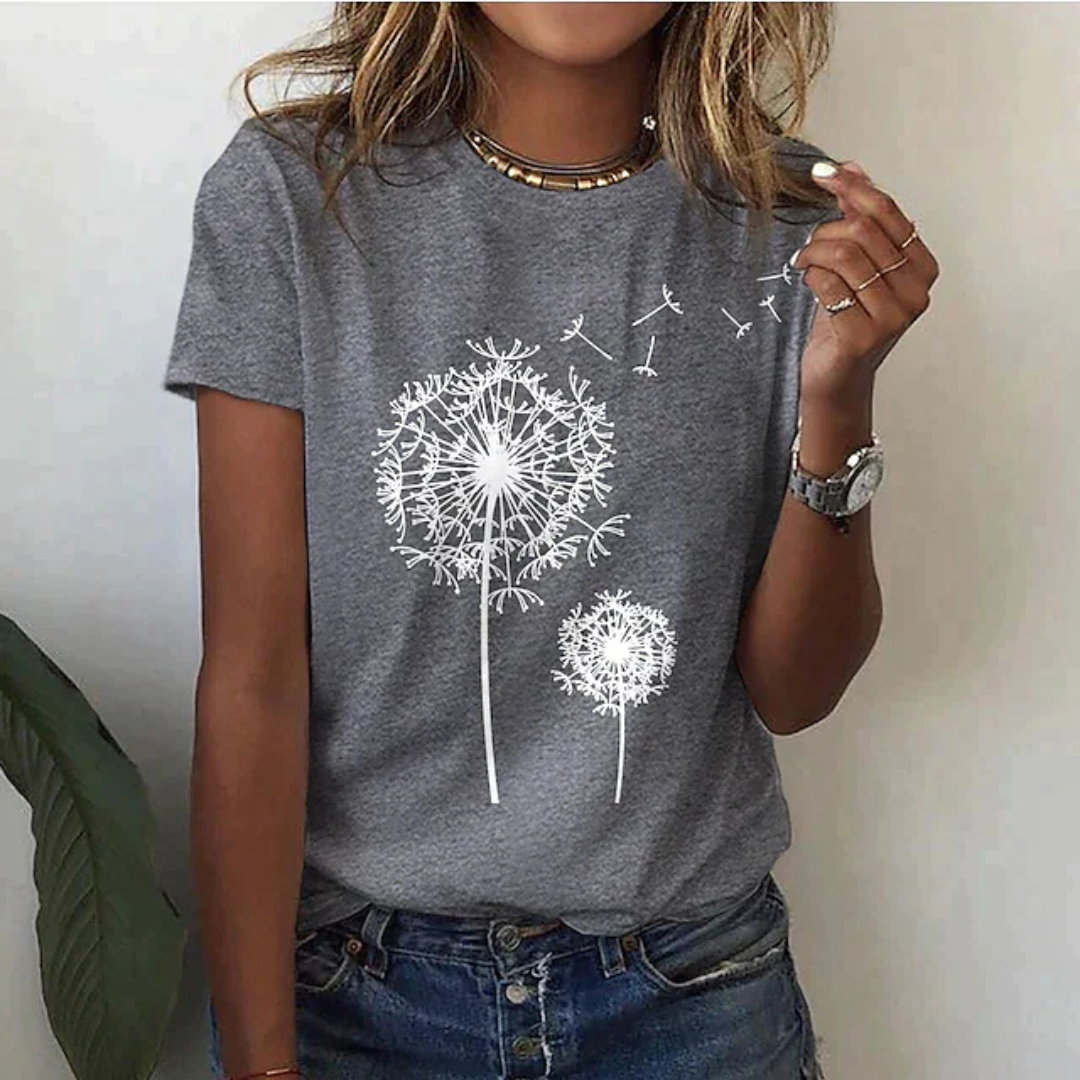 EB | T-Shirt mit Kurzarm Bedruckt Lässig