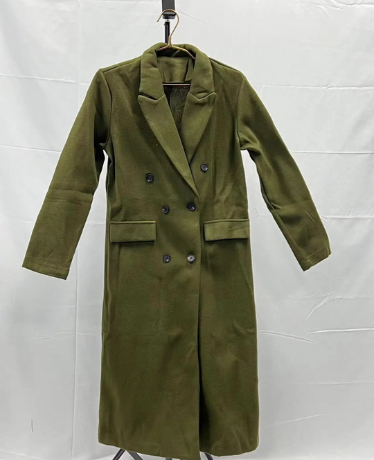 EB | Lange Elegante Taillierte Trenchcoat Für Damen | Perfekt Für Herbst Und Winter