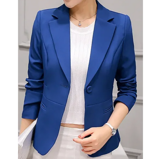 EB | Blazer Taillierte Passform Strukturierte Silhouette Ein Knopf Verschluss