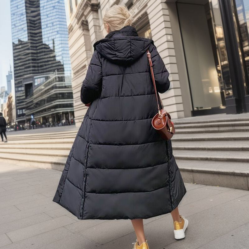 EB | Warme Gefütterte Damen Pufferjacke mit Kapuze