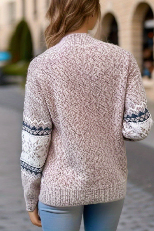 EB | Schicker Weihnachts-Turtleneck mit Schneeflockenpullover