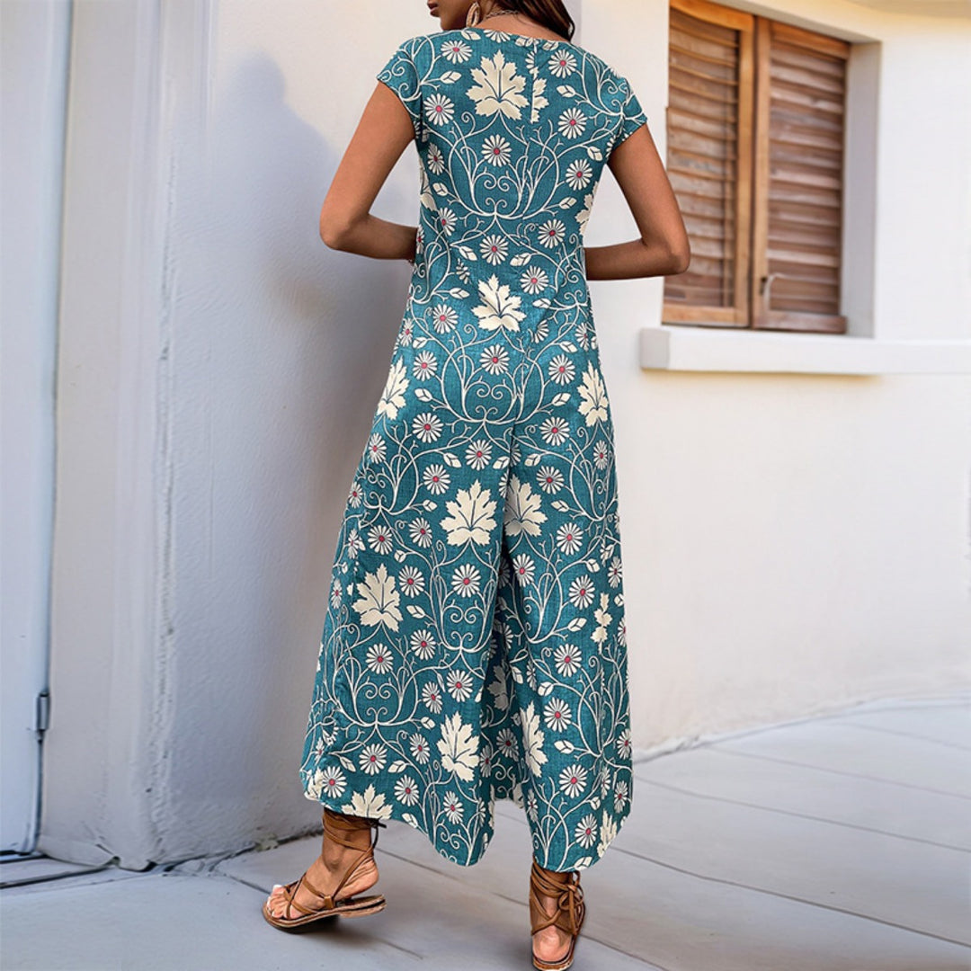 EB | Lockerer Jumpsuit mit Blumendruck