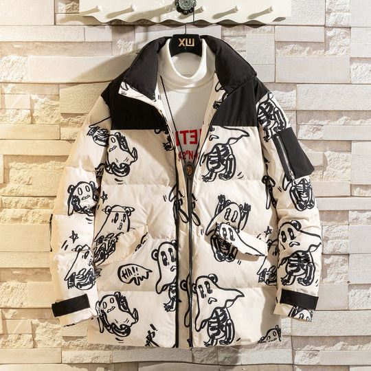 EB | Bedruckte wattierte Jacke