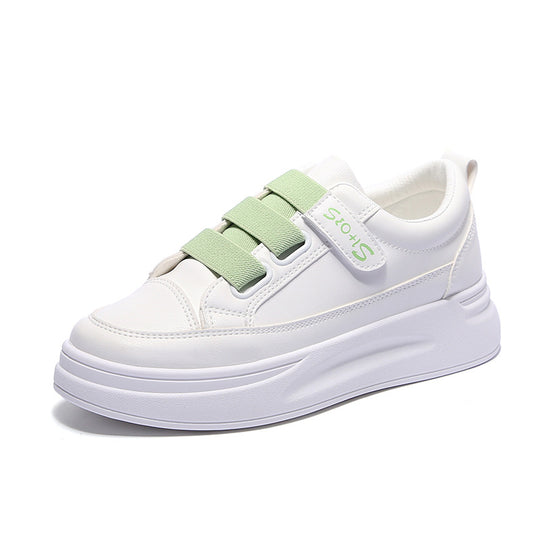 Damen Bequeme Slip-On Sneakers mit klassischem Design und elastischen Riemen EB