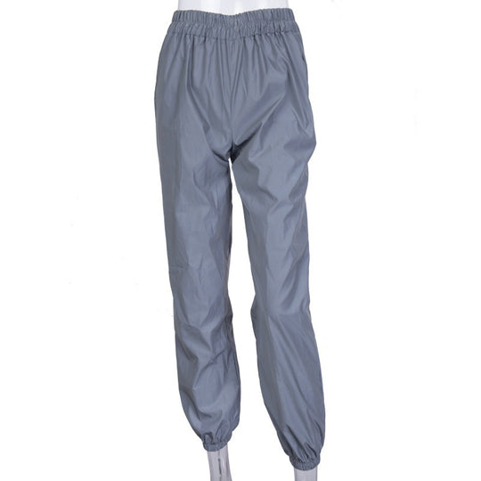 Damen lässige Freizeit-Hosen mit seitlichen Taschen und elastischem Bund EB