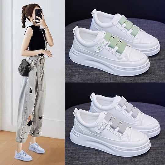 Damen Atmungsaktive Sneakers mit elastischen Riemen und dämpfender Sohle EB