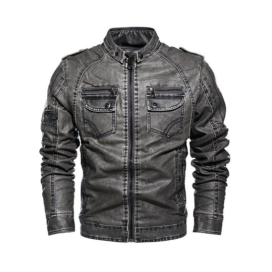 Herren lässige jacke mit zahlreichen Taschen EB