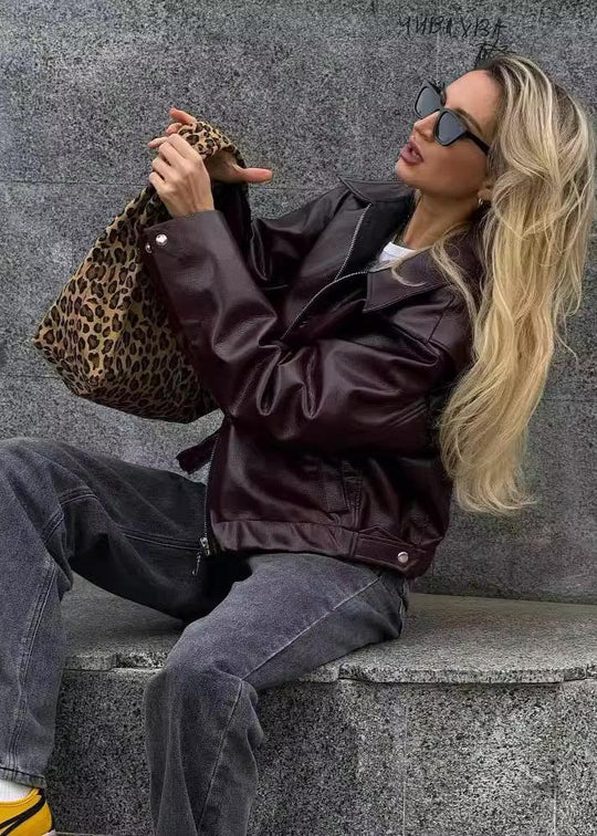 EB | Kunstleder Reißverschlussjacke - Müheloser Edge