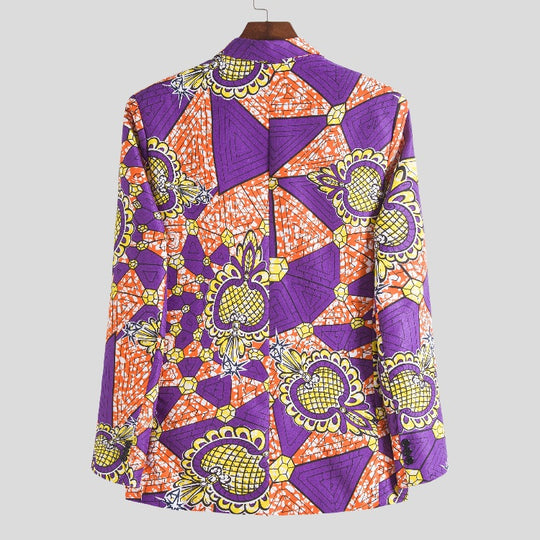 Damen Blazer im auffälligen afrikanischen Muster EB
